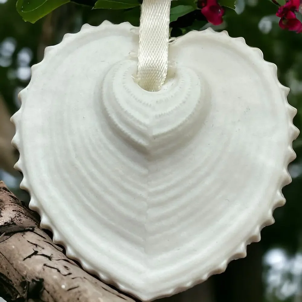 Retired Heart Shell Ornament Artist Margaret Furlong, “Oh Sweetest Hearts